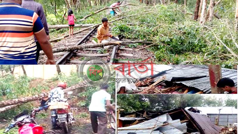 ১০ মিনিটের কালবৈশাখীতে লণ্ডভণ্ড – কমলগঞ্জ bissobarta.com