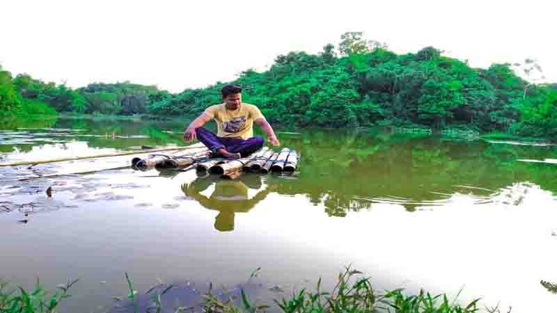 কমলগঞ্জে পাহাড়ের বুকে দৃষ্টিনন্দন ডরমিটরী লেক