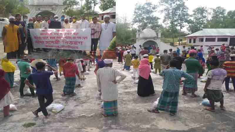 কমলগঞ্জে বালিগাঁও আদর্শ সমাজকল্যাণ পরিষদের খাদ্য সামগ্রী বিতরণ কমলগঞ্জে বালিগাঁও আদর্শ সমাজকল্যাণ পরিষদের খাদ্য সামগ্রী বিতরণ
