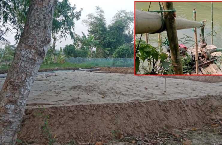 কমলগঞ্জে অবৈধ বালু উত্তোলনের মহাউৎসব। এক লক্ষ টাকা জরিমানা